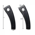Krator Xh6014-773b Black Motorcycle Handlebar 7 8 Inch Bars Custom Universal Risers 5 Rise