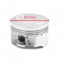 Uxcell 61 35mm Dia Silver Tone Metal Motorcycle Engine Piston Ring Set For Cg150