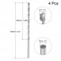 Uxcell Hss High Speed Steel Extra Long Twist Drill Bits 5mm Diameter 160mm Length For Hardened Metal Woodwork Plastic Aluminum
