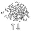 30 Pcs Brazier Head Solid Aluminum Rivets M4 Dia X 8mm Length Round Boat For Repairing Boats Machinery Aircraft Automobile 