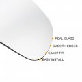 X Autohaux Car Rearview Passenger Right Side Heated Mirror Glass Replacement W Backing Plate For Hyundai Kona 2018