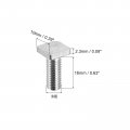 Uxcell Square Head Bolt 10pcs M6x16mm Fully Thread Carbon Steel Grade 4 8 Machine Screws