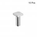 Uxcell Square Head Bolt 10pcs M6x16mm Fully Thread Carbon Steel Grade 4 8 Machine Screws
