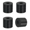 4pcs Thick Rubber Spacer 1-3 16 Inch Od X 3 8 Id Thickness Round Bushings Anti Vibration Flat Washers For Home Industrial 