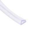 Uxcell Trim Seal Pvc U-seal Channel Edge Protector Sheet Fits 1-3mm 1meter 3 28ft Length 0 39 Height Transparent