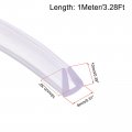 Uxcell Trim Seal Pvc U-seal Channel Edge Protector Sheet Fits 1-3mm 1meter 3 28ft Length 0 39 Height Transparent