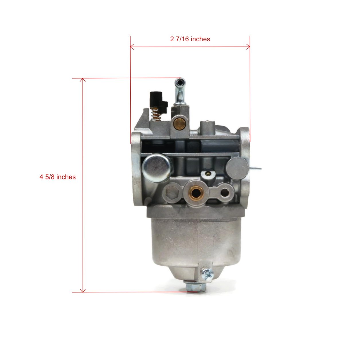 Carburetor Assembly For Kawasaki Fh451v-as04 Fh451v-as09 Fh451v-as11 Engine Includes 2 Gaskets Gray