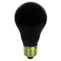 Sunlite 01096-su 75 Watt A19 Black Light Bulb Medium Base Ceramic Pack Of 8 