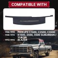 Hecasa Dashboard Dash Cover Cap Overlay Compatible With 1988-1994 C1500 C2500 C3500 Pickups K1500 2500 3500 Chevy Suburban