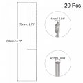 Uxcell 20 Pcs 1mm Mini Micro Twist Drill Bits High-speed Steel Straight Shank Extra Long Bit 120mm For Aluminum Alloy