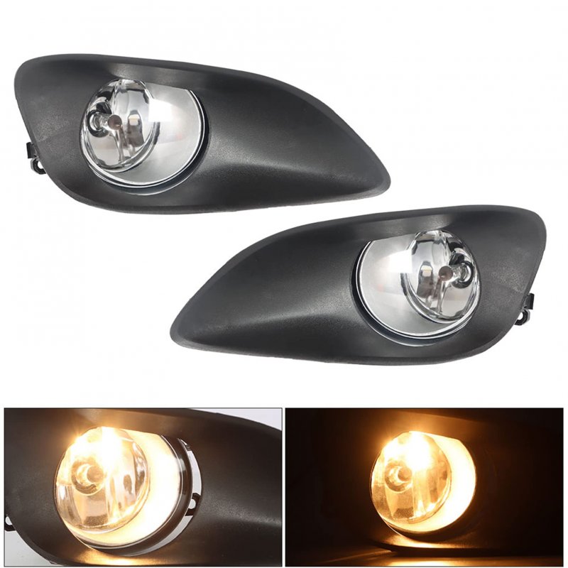 Fog Light Assembly Kit With H11 Bulbs Switch And Wiring For Yaris Base Sedan 4 Door 2007 2011 2 Pack Left Right Side