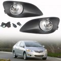 2pcs Fog Light Assembly With Bulbs Switch And Wiring Kit Replacement For Yaris Sedan 2006-2011 Wj30-0074-09 