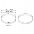 X Autohaux 4pcs Od 67 1mm To Id 64 Aluminum Alloy Car Hub Centric Rings Wheel Bore Center Spacer