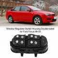 Qiilu Car Window Regulator Switch 2m5t14a132db Housing Double-sided For Ford Focus 98-05