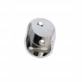 Uxcell Wardrobe Closet 25mm Dia Round Rod Metal Flange Holder Bracket Silver Tone 4pcs