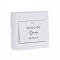 Uxcell Push To Exit Button Release Switch Door Access Control System Pc Panel 86mmx86mm 12v 3a White