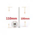 Fhis Dispensing Blunt Tip 100mm Stainless Steel Luer Lock Needle All Metal Pack Of 10 26g