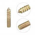 Uxcell M6x30mm Hanger Bolts 8pcs Double Ended Thread Dowel Screws For Wood Furniture