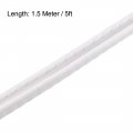 Uxcell Edge Trim Seal White Pvc Plastic U Channel Protector Fits 1 64 16 5 Feet Length