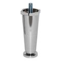 Thermoplastic Chrome Leg W Flange Toe And 3 8-16 Protruding Stud 4 High 