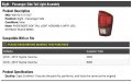 Right Passenger Side Tail Light Assembly With Led-out Black Bezel Compatible With 2018-2019 Toyota Tacoma