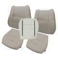 Tan Perforated Front Driver Passenger Side Bottom Top Foam Microfiber Leather Replacement Seat Covers For Jeep Grand Cherokee 