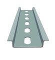 Electrodepot Slotted Steel Zinc Plated Din Rail 35mm X 6 Silver A 2 Pieces With 4 10 Stainless Screws 