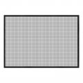 Window Screen Mesh 51 X 63 Diy Fiberglass Netting Black Frame With Hook And Loop Adhesive Edging For Bedroom Living Room 