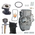 Partman Carburetor Fit For Yamaha Warrior 350 Yfm350 1987-2004 Atv Quad Carb With Intake Manifold Fuel Cock Petcock