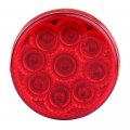 Ocpty 9led Side Marker Light 10pcs 2a Red Round Trailer Lamp Stop Turn Tail Fit For Boats Truck Pickups 12v Waterproof Signal