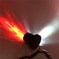 Xkh- Motorcycle Chrome Horizontal Vertical Zigzag Side Mount License Plate Bracket 7x4 Black Round Led Tail Brake Light