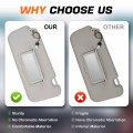 Gray Passenger Side Sun Visor Fit For Nissan Murano 2009 2010 2011 2012 2013 2014 Replaces 96401-1aa1b