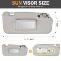 Gray Passenger Side Sun Visor Fit For Nissan Murano 2009 2010 2011 2012 2013 2014 Replaces 96401-1aa1b