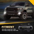 Opp Ulite Ram Led Fog Lights For Dodge 1500 2019-2021 2019-2022 2500 3500 72w 3100lm 6500k Cool White Clear Lens Bumper Driving