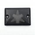 Httmt Mt249-035- Motorcycle Black Brake Fluid Reservoir Cap Cover Engraved For Virago 535 700 750 1000 1100 