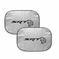 Ipick Image For Dodge Srt Hellcat Logo Universal Fit Dual Panels 2 Of 28 W X 24 L Easy Folding Windshield Sun Shade