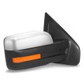 Auto Dynasty Fo1321355 Side Door Power Mirror With Heated Signal Chrome Cover For Ford F-150 2009-2010 Passenger Right Smooth 
