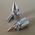 Hongk- Ultimate Chrome Spike Bar Ends Compatible With Kawasaki Ninja 250 500 600 Zx7 Zx9 Zx10 Z1000 B01c0syzly