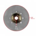 Caltric Rear Brake Disc With Pads For Polaris Worker 500 2001