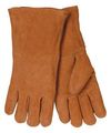 Radnor Large Brown 14 Shoulder Split Cowhide Cotton Sock Lined Welders Gloves With Wing Thumb 