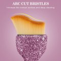 Car Interior Detailing Brush Cares For Soft With Bling Diamonds Bristles Brush Dusting Tool Dashboard 1pc Purple