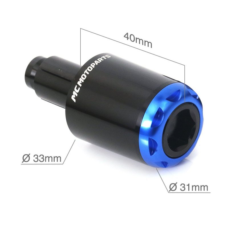 Mc Motoparts Mshine Cnc Bar Ends For Panigale 1299 959 2015-2019 16 17 18 V4 18-19 Blue