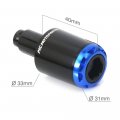 Mc Motoparts Mshine Cnc Bar Ends For Panigale 1299 959 2015-2019 16 17 18 V4 18-19 Blue