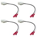 4pcs Front Rear Door Speaker Wire Harness Connector Plug Replacement For 2004-2005 Dodge Neon