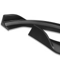 3pcs Matte Black Front Bumper Lip Spoiler Wing Body Kit Compatible With Audi A3 S3 17-20