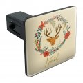 Christmas Noel Deer In Wreath Tow Trailer Hitch Cover Plug Insert