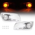 Hecasa Pair Led Fog Light Lamp For 2007-2017 Kenworth T660 Driver Passenger Side Clear Lens 