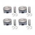 Secosautoparts 4pcs Engine Piston Compatible With Hyundai Veloster Accent Gls Gs Se 1 6l 2012 2013 2014 2015 2016 2017 Oversize