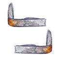 Corner Lights Ford Excursion 2001 2002 2003 2004 2005 Driver And Passenger Side Pair Includes Lens Housing Replacement For 