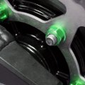 Autobahn88 Motorcycle Sprocket Nut Dress-up Kit Compatible With Kawasaki Zx-14r Zx1400 Ninja Abs 2012-2020 Green Set Of 6